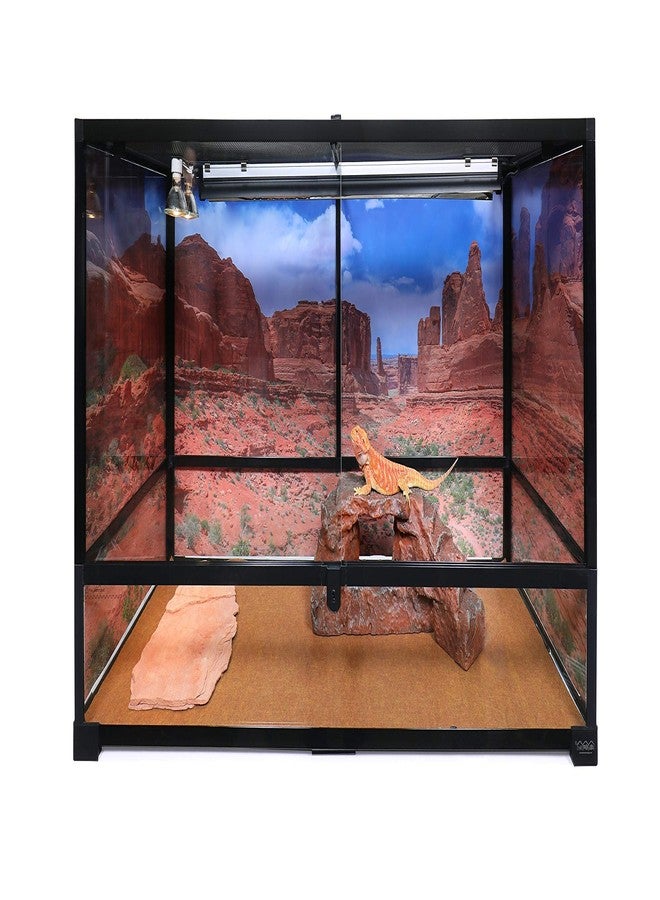 CAROLINACUSTOMCAGES سجادة كارولينا المخصصة للزواحف، لون كوبر كانيون، مقاس 24 × 36 بوصة، قطعتان - Image 3